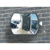 Miroir convexe rectangulaire/rond avec bras t&eacute;lescopique, 12" h x 18" la, Int&eacute;rieur/Ext&eacute;rieur NTL Industrial