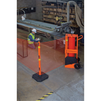 Portable Safety Zone, 100' L, Steel, Orange SDP585 | NTL Industrial