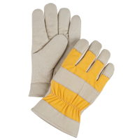 Gants de travail doubl&eacute;s pour l'hiver de premi&egrave;re qualit&eacute;, Moyen, Paume en Cuir fleur de porc, Doublure en Molleton de mousse NTL Industrial
