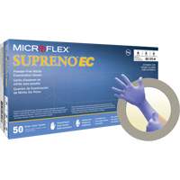 Gants Supreno EC, Petit, Nitrile, 5,5-mil, Sans poudre, Mauve, Classe 2 NTL Industrial