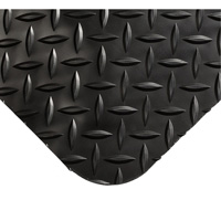 Tapis Smart No 497, Losange, 4' x 10' x 1", Noir, PVC/Ur&eacute;thane NTL Industrial