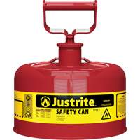 Bidons s&eacute;curitaires, Type I, Acier, 1 gal. US, Rouge, Homologu&eacute; FM/List&eacute; UL/ULC NTL Industrial
