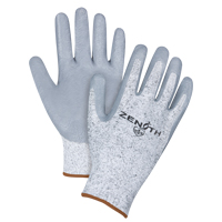 Gants &eacute;lastiques sans coutures r&eacute;sistants &agrave; la coupe, Taille Grand/9, Calibre 13, Rev&ecirc;tement Nitrile, Enveloppe en PEHP, ANSI/ISEA 105 niveau 2/EN 388 niveau 3 NTL Industrial