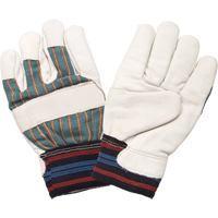 Gant pour le travail doubl&eacute;s pour l'hiver r&eacute;sistant &agrave; l'abrasion, Grand, Paume en Cuir fleur de vache, Doublure en Molleton de coton NTL Industrial