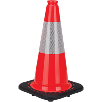 Premium Traffic Cone, 18", Orange, 6" Reflective Collar(s) SEB770 | NTL Industrial