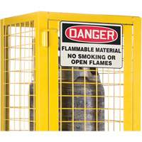 Armoire de s&eacute;curit&eacute; pour cylindres de gaz conforme aux normes de la CSA, nbre de bouteilles: 2, 17" , 17" , 69" , Jaune NTL Industrial