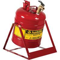 Laboratory Safety Cans, Type I, Steel, 5 US gal., Red, FM Approved SEC083 | NTL Industrial