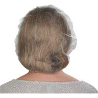 Non-Woven Bouffant Caps, Polypropylene, 21"/Large, White NTL Industrial