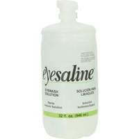 Saline Eyewash Bottles, Full Bottle, 32 oz. NTL Industrial