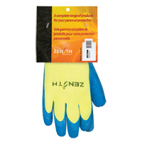 Gants haute visibilit&eacute; doubl&eacute;s d'acrylique de caoutchouc naturel, 9, R&ecirc;vetement Latex de caoutchouc, Calibre 7, Enveloppe en Acrylique NTL Industrial