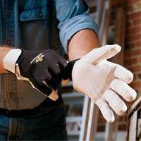 Anti-Vibration Air Glove&reg;, Size Medium, Pearl Leather Palm NTL Industrial
