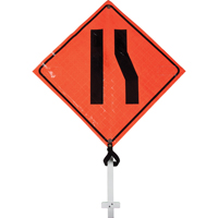 Narrow Road Pole Sign, 24" x 24", Vinyl, Pictogram NTL Industrial