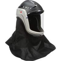 Assemblage de casque Versaflo avec visi&egrave;re de premi&egrave;re qualit&eacute; et enveloppe r&eacute;sistante aux flammes, Universel, Casque rigide, Bavette Simple NTL Industrial