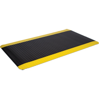 WD Deck Plate Mats, Diamond, 2' x 75' x 5/8", Black/Yellow, Sponge NTL Industrial