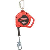 Rebel Self Retracting Lifeline, 33', Galvanized Steel, Swivel NTL Industrial