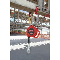 Rebel Self Retracting Lifeline, 33', Galvanized Steel, Swivel NTL Industrial