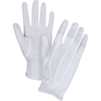 Parade/Waiter's Gloves, Cotton, Hemmed Cuff, Small SEE793 | NTL Industrial