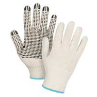 Gants l&eacute;gers tricot&eacute;s &agrave; pois, Poly/coton, Un c&ocirc;t&eacute;, Calibre 7, T-Grand NTL Industrial