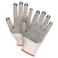 Gants tricot&eacute;s de poids lourd &agrave; deux c&ocirc;t&eacute;s avec pois, Poly/coton, Deux c&ocirc;t&eacute;s, Calibre 7, Petit NTL Industrial