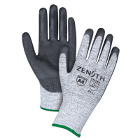 Gants &eacute;lastiques sans coutures r&eacute;sistants &agrave; la coupe, Taille Moyen/8, Calibre 13, Rev&ecirc;tement Polyur&eacute;thane, Enveloppe en PEHP, ANSI/ISEA 105 niveau 4/EN 388 niveau 5 NTL Industrial