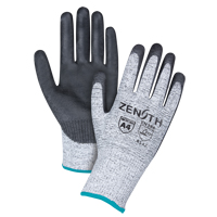 Gants &eacute;lastiques sans coutures r&eacute;sistants &agrave; la coupe, Taille T-Grand/10, Calibre 13, Rev&ecirc;tement Polyur&eacute;thane, Enveloppe en PEHP, ANSI/ISEA 105 niveau 4/EN 388 niveau 5 NTL Industrial