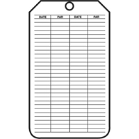 &eacute;tiquettes de s&eacute;curit&eacute; d'inspection et de contr&ocirc;le de l'&eacute;tat de l'&eacute;quipement, Plastique, 3-1/8" la x 5-7/8" h, Français NTL Industrial