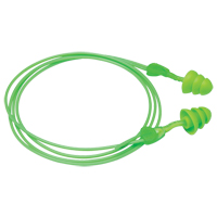 Bouchons d'oreilles r&eacute;utilisables Glide Trio, Avec cordon, Vrac - &agrave; nu, 27 dB NRR, Taille unique NTL Industrial