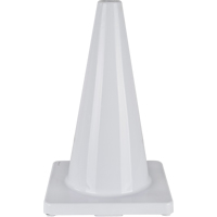 Coloured Traffic Cone, 18", White NTL Industrial