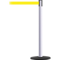 Advance TensaBarrier&reg; Barrier Post, Steel, 36" H, Yellow Tape, 7.5' Tape Length NTL Industrial