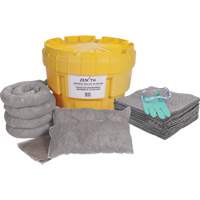 Premium Large-Capacity Spill Kit, Universal, Overpack/Salvage Drum, 20 US gal. Absorbancy NTL Industrial
