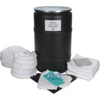Trousse de lutte contre les d&eacute;versements, Huile seulement, Baril, Absorbance de 55 gal. US NTL Industrial