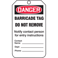 &eacute;tiquettes de s&eacute;curit&eacute;, Plastique, 3-1/4" la x 5-3/4" h, Anglais NTL Industrial