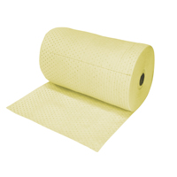 Rouleaux absorbants en fibres fines de calibre industriel, Lourd, 150' lo x 30" la, Absorption 70 gal. NTL Industrial