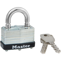 Cadenas lamin&eacute;, Argent, Cl&eacute;s identiques, Acier lamin&eacute;, Largeur de 1-3/4" NTL Industrial