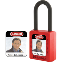 Zenex™ Thermoplastic Photo Padlock Identification Labels SEJ530 | NTL Industrial