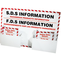 Safety Data Sheet Information Stations, English & French, Binders Included SEJ593 | NTL Industrial