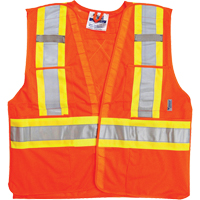 Vestes de s&eacute;curit&eacute; pour la circulation, Orange haute visibilit&eacute;, Grand/T-Grand, Polyester NTL Industrial