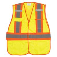 Veste d'arpenteur r&eacute;sistante aux flammes, Jaune lime haute visibilit&eacute;, Moyen, Polyester NTL Industrial