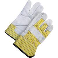 Gants d'ajusteur classiques, Taille unique, Paume en Cuir de vache refendu, Doublure en Molleton NTL Industrial