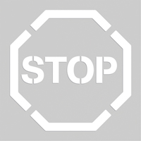 Floor Marking Stencils - Stop, Pictogram, 20" x 20" SEK519 | NTL Industrial