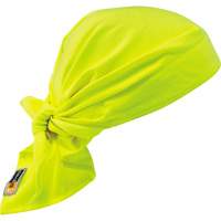 Chill-Its&reg; 6710FR FR Cooling Triangle Hat, High Visibility Lime-Yellow NTL Industrial