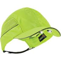 Casquette &agrave; bord court avec &eacute;clairage DEL Skullerz 8960, Vert lime haute visibilit&eacute; NTL Industrial