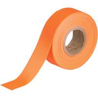 Flagging Tape, 1.188" W x 150' L, Fluorescent Orange SEN596 | NTL Industrial
