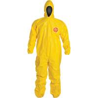 Hooded Coveralls, Tychem&reg; 2000, Medium, Yellow NTL Industrial