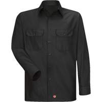Long Sleeve Ripstop Shirt, Men's, 3X-Large, Black NTL Industrial