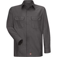 Long Sleeve Ripstop Shirt, Men's, 3X-Large, Charcoal NTL Industrial