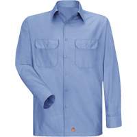 Long Sleeve Ripstop Shirt, Men's, 3X-Large, Blue NTL Industrial