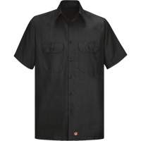 Short Sleeve Ripstop Shirt, Men's, 3X-Large, Black NTL Industrial