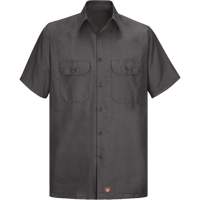 Short Sleeve Ripstop Shirt, Men's, 3X-Large, Charcoal NTL Industrial