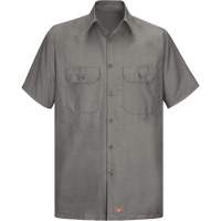 Short Sleeve Ripstop Shirt, Men's, 3X-Large, Grey NTL Industrial
